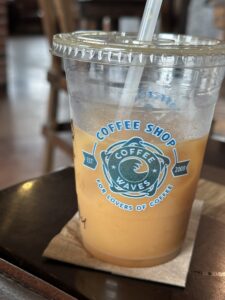 Cold Brew at Coffee Waves, Port Aransas, Texas