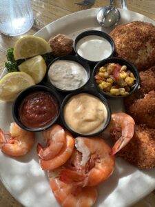 Seafood Sampler Seafood and Spaghetti Works, Port Aransas, Texas