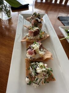 Tuna Panchos at the Trout Street Bar and Grill Port Aransas, Texas