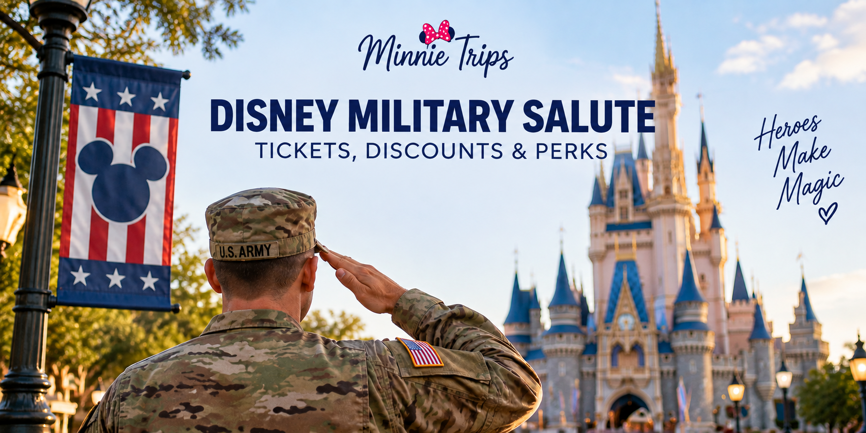 Disney Military Salute tickets, discounts and perks for eligible military families